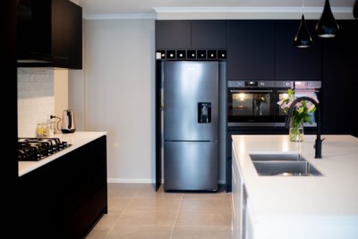 Modern classic black and white kitchen