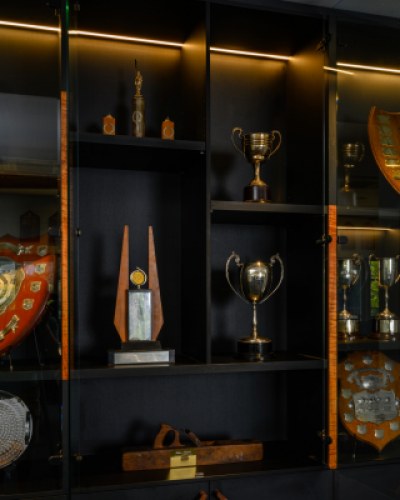 New Norfolk Rowing Club Trophy Cabinet